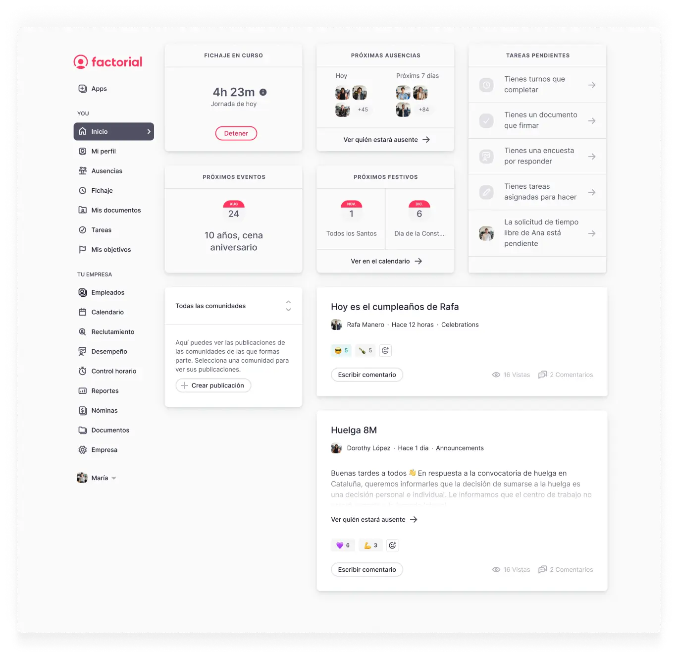 Software de nómina y RRHH para pymes